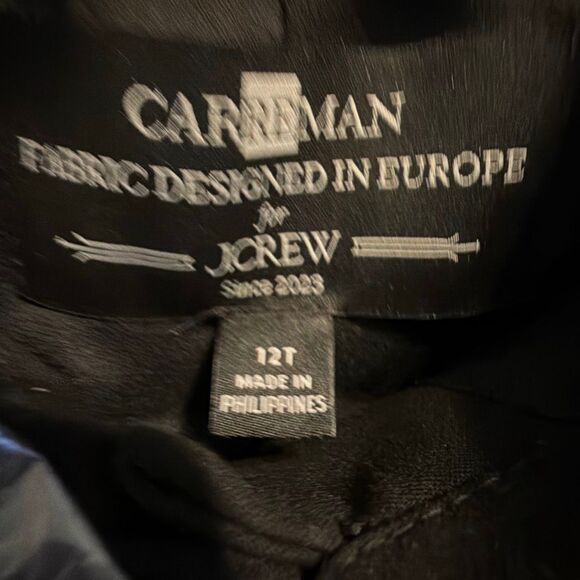 J. Crew Parc Dress Black Carrmen Four Season Stretch Fabric 12 Tall - Picture 10 of 11